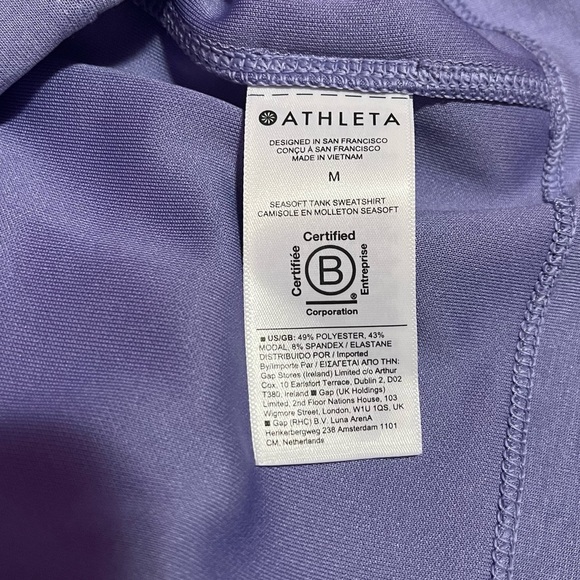 Athleta Seasoft Tank Women’s Size Medium Dusk Purple - Picture 9 of 9